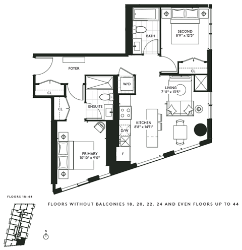 450 Front Street West Studio-3 Beds Apartment for Rent - Photo Gallery 39